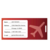 Fundas para Enmicar - Tamaño Etiqueta de Equipaje Perforado, 10 mil, 100 piezas__Luggage tag red.png